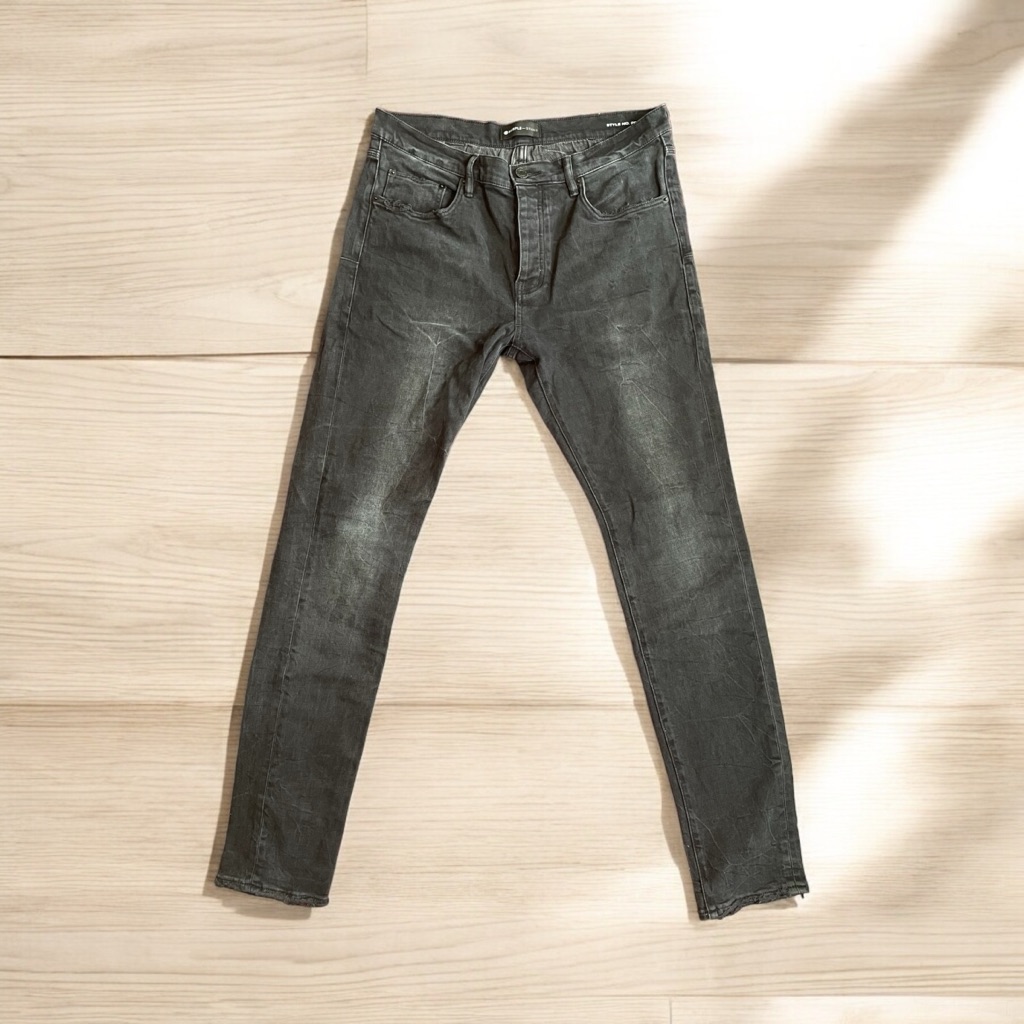 PurpleBrand Mens Blw 33 Black Jeans